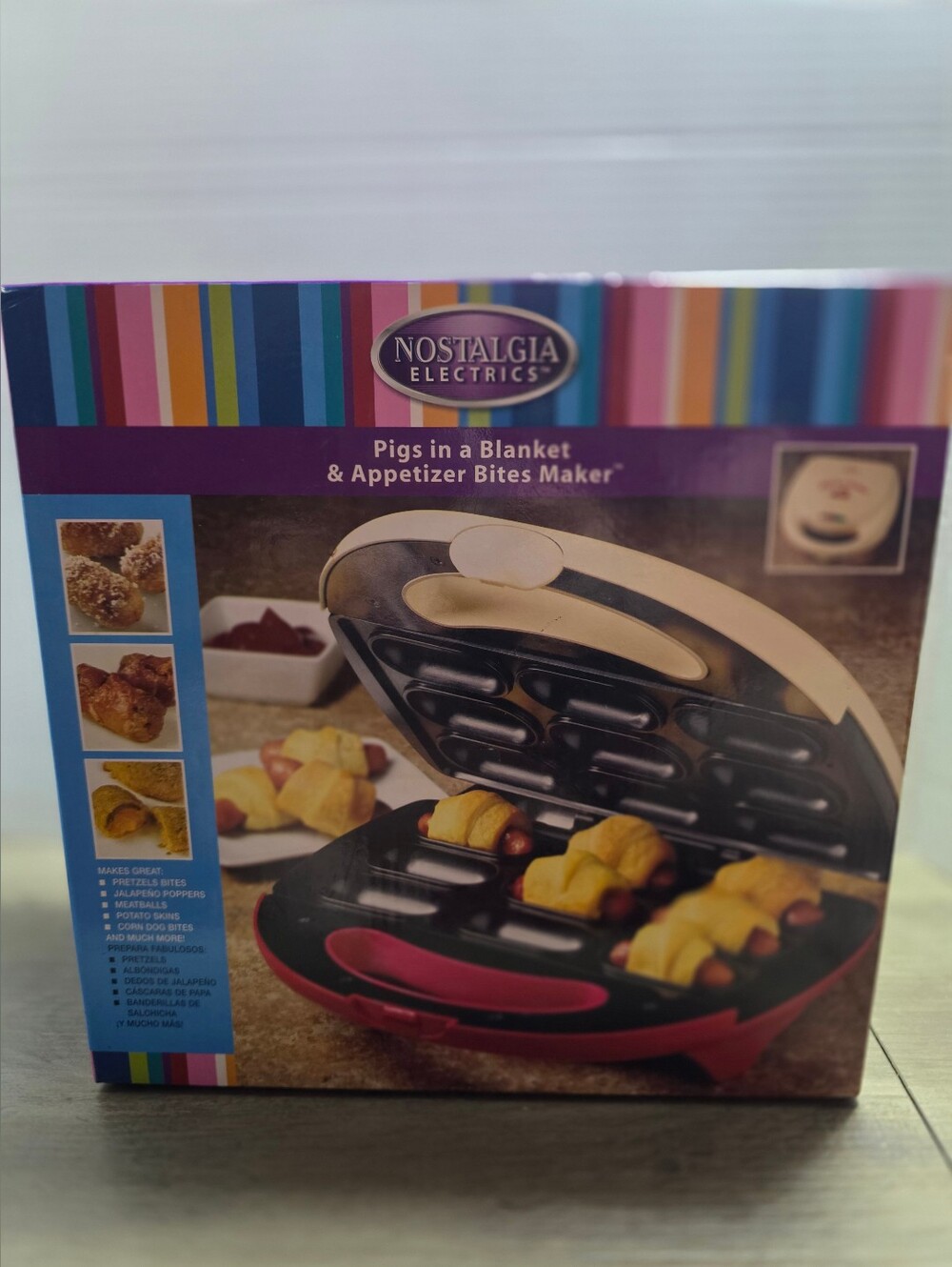 Nostalgia Electrics Non-Stick PNB900 Pig in Blanket & Appetizer Bites Maker